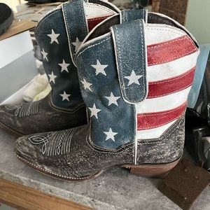 American Flag western boots
